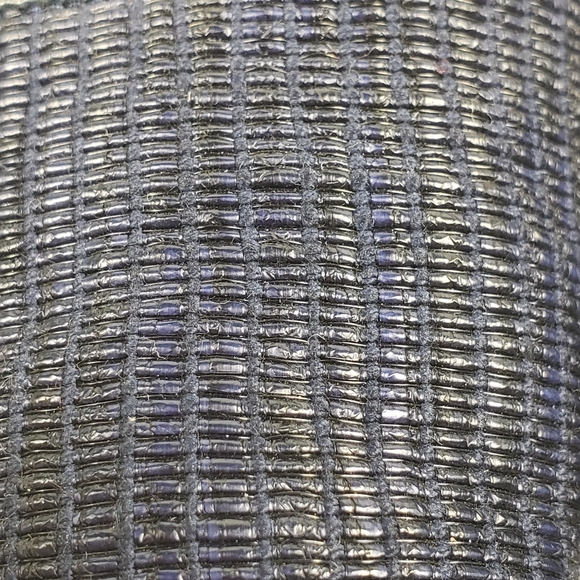 Manolo Blahnik Navy Blue Weave Embossed Pump High Heel sz EU 39 / US 8.5 - Picture 7 of 11